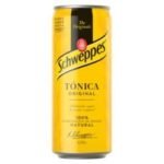 Schweppes Tónica. Lata 33 cl. Caja 24 unidades.